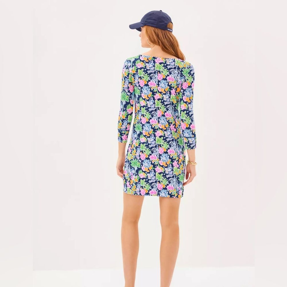 💗 LILLY PULITZER Sophie Dress Aegean Navy Lilly Loves Disney - Picture 7 of 8